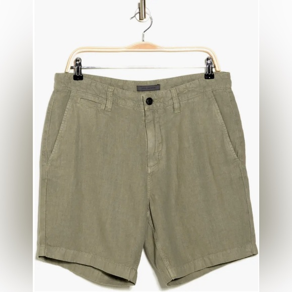 $148 NWT Brand New John Varvatos Linen Blend Drawstring Shorts